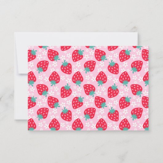 スイートベリーイチゴデイジー写真 サンキューカード (裏面)