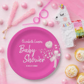 スイートベリーカラーワイルドフラワーベビーシャワー ペーパープレート (パーティー)