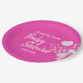 スイートベリーカラーワイルドフラワーベビーシャワー ペーパープレート (アングル)