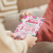 スイートベリーストロベリーバースデーパーティー 招待状