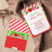 スイートベリーストロベリーベビーシャワー招待状 招待状