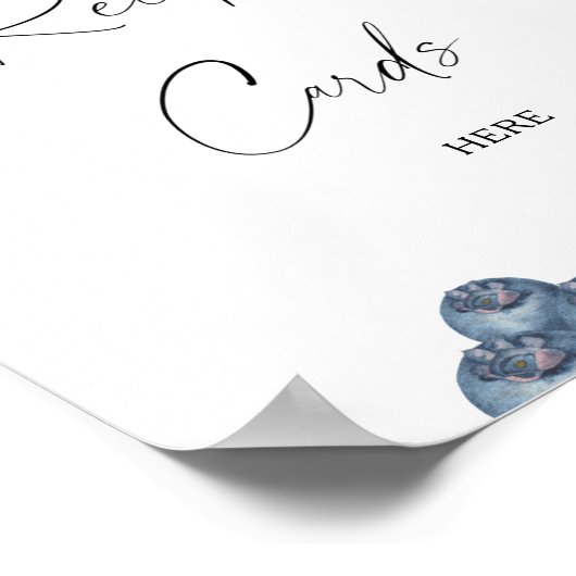 スイートベリー – あなたのレシピカードはこちら ポスター (角)