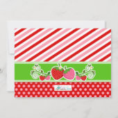 スイートベリー スターベリー 誕生日 フォト 招待状 (裏面)