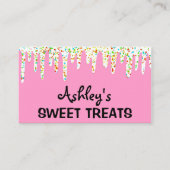 スイートベーカリーデザートパティシエケーキカップケーキ 名刺 (正面)