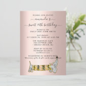 スイートペットバスセットバラドレススウィート16th誕生日 招待状 (スタンド正面)