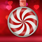 スイートペパーミントキャンディオーナメント メタルオーナメント