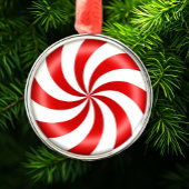 スイートペパーミントキャンディオーナメント メタルオーナメント