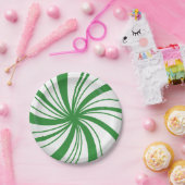 スイートペパーミントクリスマスピクニックプレート ペーパープレート (パーティー)