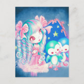 スイートペンギンのクリスマス シーズンポストカード (正面)