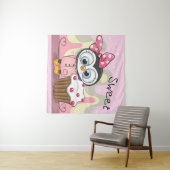 スイートペンギンカップケーキ タペストリー (インサイチュ(横))