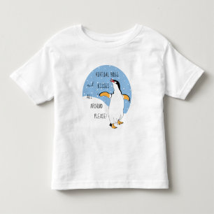 スイートペンギン仮想ハグとキス トドラーTシャツ