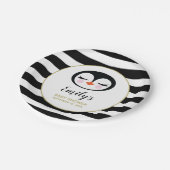 スイートペンギン顔ベビーシャワー ペーパープレート (アングル)