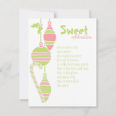 スイートホリデーセット 招待状 (裏面)