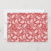 スイートホリー緑のクリスマスレッド シーズンカード (裏面)