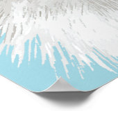 スイートホワイトフローラ猫 ポスター (角)