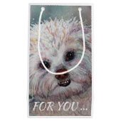 スイートホワイトマルチーズヨークシャーテリアミックス スモールペーパーバッグ (正面)