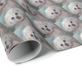 スイートホワイトマルチーズヨークシャーテリアミックス ラッピングペーパー (ロールコーナー)