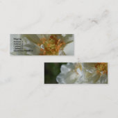 スイートホワイト2ホワイトローゼビジネスカード スキニー名刺 (正面/裏面)