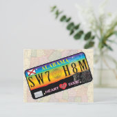 スイートホームアラバマ葉書（マップシリーズ） ポストカード (スタンド正面)