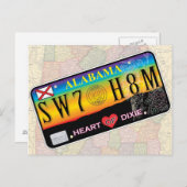 スイートホームアラバマ葉書（マップシリーズ） ポストカード (正面/裏面)