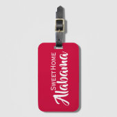 スイートホームアラバマ赤と白ラゲッジタグ ラゲッジタグ (正面縦)