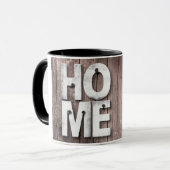 スイートホームウッドボードプランクウォールぶら下がったズ鍵 マグカップ (正面左)