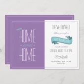 スイートホームハウスウォーミングパーティの招待状 招待状 (正面/裏面)