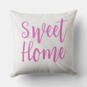 スイートホームピンクフローラ2イン1カスタム装飾用クッション クッション (裏面)