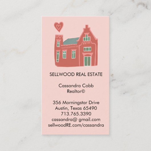 スイートホームモダンエテ実在ート・ブローカーエージェント不動産仲介業者 名刺 (裏面)