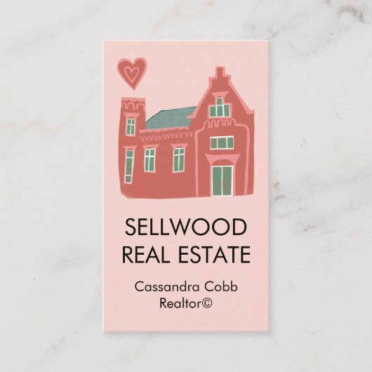 スイートホームモダンエテ実在ート・ブローカーエージェント不動産仲介業者 名刺 (正面)