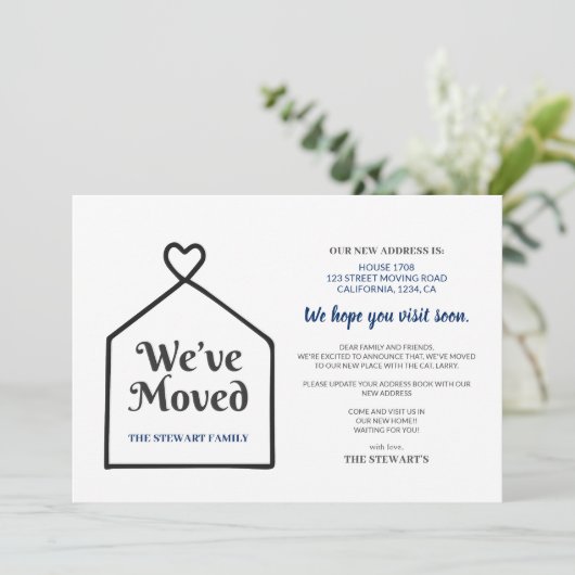 スイートホーム引っ越しましたの新しいアドレスのお知らせ 招待状 (スタンド正面)