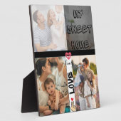 スイートホーム3インチ1フォトコラージュ5x7イーゼル付き フォトプラーク (側面)