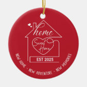 スイートホーム – ニューホーム、ニューアドベンチャー、ニューメモリーズ セラミックオーナメント (正面)