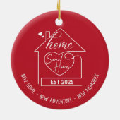 スイートホーム – ニューホーム、ニューアドベンチャー、ニューメモリーズ セラミックオーナメント (裏面)