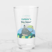 スイートホー航海のエールタコ青ベビーシャワー タンブラーグラス (正面)