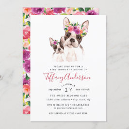 スイートボストンママとベビーフローラベビーシャワー 招待状