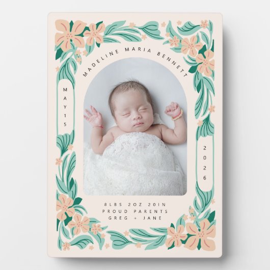 スイートボタニカルプラーク フォトプラーク (正面)