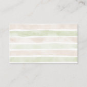 スイートボホニュートラルガールベビーシャワーブズベビー エンクロージャーカード (裏面)