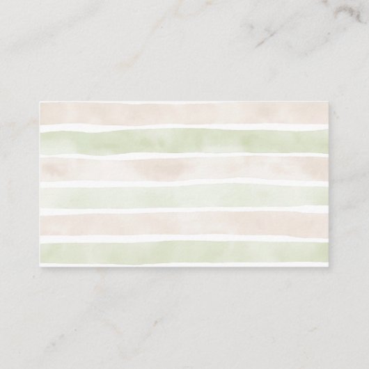 スイートボホニュートラルガールベビーシャワーブズベビー エンクロージャーカード (裏面)