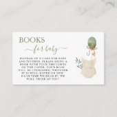 スイートボホニュートラルガールベビーシャワーブズベビー エンクロージャーカード (正面)