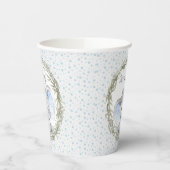 スイートボーイエレファントベビーシャワー紙カップ 紙コップ (左)