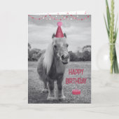スイートポニー誕生日カード カード (正面)