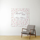 スイートマカロンボンジュールベバラベビーシャワー タペストリー (インサイチュ)