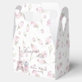 スイートマカロンボンジュールベブパリベビーシャワー フェイバーボックス (オープン)