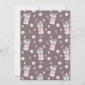 スイートマカロンボンジュールベブパリベビーシャワー 招待状 (裏面)