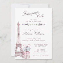 スイートマカロンボンジュールベブパリベビーシャワー