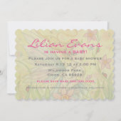 スイートマザーとベビーフェアリー赤ちゃんシャワー招待状 招待状 (裏面)