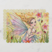 スイートマザーとベビーフェアリー赤ちゃんシャワー招待状 招待状 (正面/裏面)