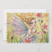 スイートマザーとベビーフェアリー赤ちゃんシャワー招待状 招待状 (正面)