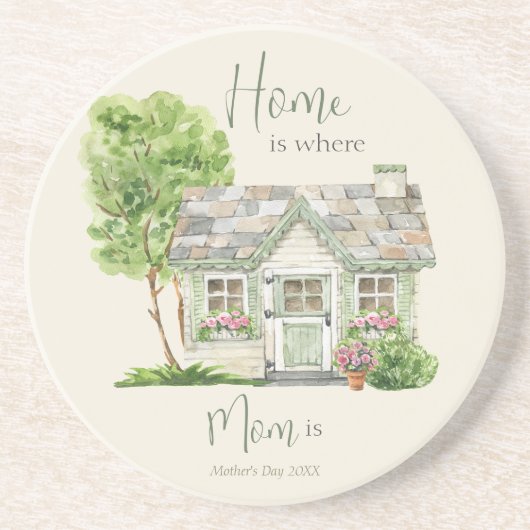 スイートマザーズデイ引用文水彩 コースター (正面)